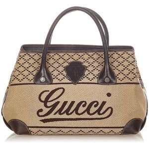 Gucci Brown and‎ Tan Women's Bag- Vintage
